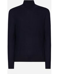 Dolce & Gabbana - Cashmere And Silk Turtle-Neck Sweater - Lyst