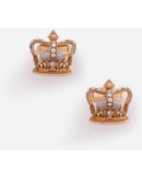 Dolce & Gabbana Boutons De Manchette Couronne - Métallisé