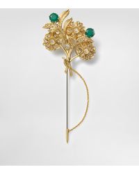 Dolce & Gabbana - Sicily Brooch 18-Carat And, Emeralds, And Diamonds - Lyst