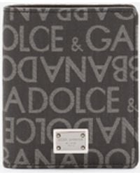 Dolce & Gabbana - Coated Jacquard Bifold Card Holder - Lyst
