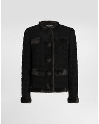 Dolce & Gabbana - Single-Breasted Tweed Jacket - Lyst