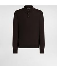 Dolce & Gabbana - Fine-Gauge Cashmere Polo Shirt - Lyst