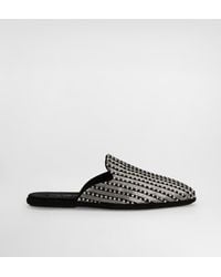 Dolce & Gabbana - Suede Slippers With Embroidery - Lyst