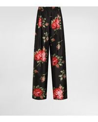 Dolce & Gabbana - Wide Trousers - Lyst