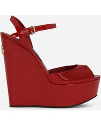 Dolce & Gabbana Wedge sandals for Women | Online Sale up to 69% off | Lyst