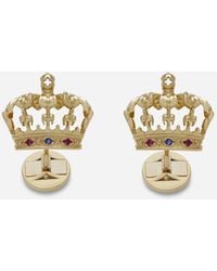 Dolce & Gabbana Crown Cufflinks - Metallic