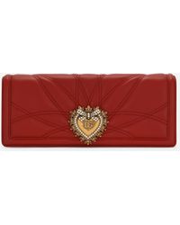 Dolce & Gabbana Baguette-Tasche Devotion aus Matelassé-Nappaleder - Rot
