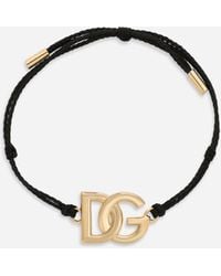 Dolce & Gabbana - コードブレスレット ラージDgロゴ - Lyst
