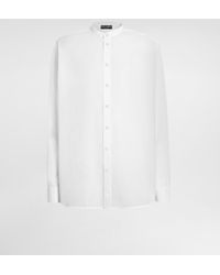 Dolce & Gabbana - Cotton Canvas Mandarin Shirt - Lyst
