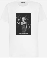Dolce & Gabbana "Ciao, Kim" Ice cream-print T-shirt - Bianco