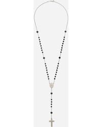 Dolce & Gabbana - Sicily Rosary Necklace 18-Carat And Jades - Lyst