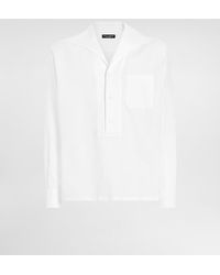Dolce & Gabbana - Three-Button Long-Sleeved Linen Shirt - Lyst