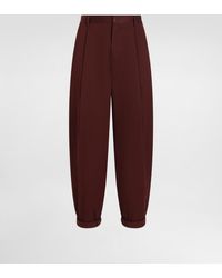 Dolce & Gabbana - Pantalon Double Pince En Gabardine De Coton - Lyst