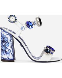 White Sandal heels for Women | Lyst
