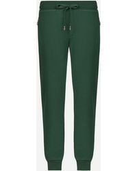 Dolce & Gabbana - Jersey Jogging Pants With Branded Tag - Lyst