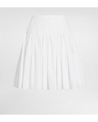 Dolce & Gabbana - Short Cotton Circle Skirt - Lyst