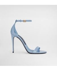 Dolce & Gabbana - Polished Calfskin Sandals - Lyst