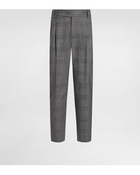 Dolce & Gabbana - Glen Plaid Virgin Wool Trousers - Lyst