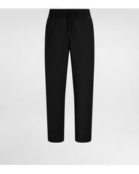 Dolce & Gabbana - Structured Wool Canvas Trousers - Lyst