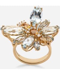 Dolce & Gabbana - Butterfly Earrings 18-Carat And Aquamarine - Lyst