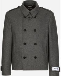 Dolce & Gabbana - Double-Breasted Cashmere-Blend Pea Coat - Lyst