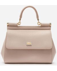 Dolce & Gabbana Small Dauphine Leather Sicily Bag - Pink