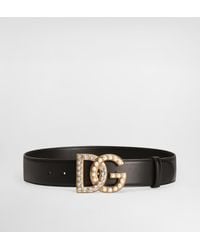 Dolce & Gabbana - Cinturón con logo - Lyst