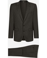 Dolce & Gabbana - Single-Breasted Pinstripe Wool Martini-Fit Suit - Lyst