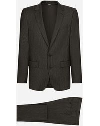 Dolce & Gabbana - Single-Breasted Pinstripe Wool Martini-Fit Suit - Lyst