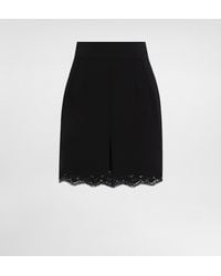 Dolce & Gabbana - Wool Mini Skirt - Lyst