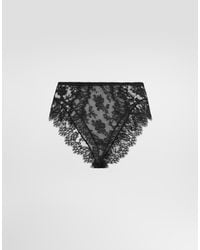 Dolce & Gabbana - High-Waisted Lace Briefs - Lyst