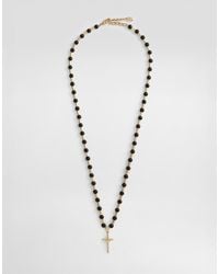 Dolce & Gabbana - Halskette Aus Metall Mit Logo - Lyst