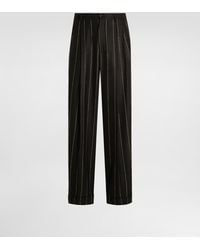 Dolce & Gabbana - Pinstriped Flannel Trousers - Lyst
