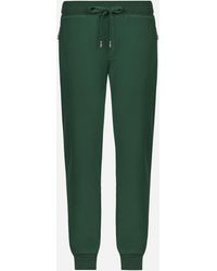 Dolce & Gabbana - Jersey Jogging Pants With Branded Tag - Lyst