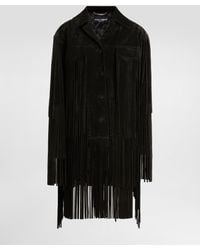 Dolce & Gabbana - Split Leather Jacket - Lyst