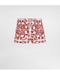 Dolce & Gabbana - Majolica-Print Short Swim Boxer Shorts - Lyst