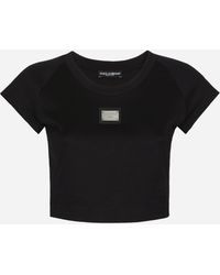 Dolce & Gabbana - Cropped T-Shirt - Lyst