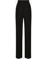 Dolce & Gabbana - Striped Tailored Trousers - Lyst
