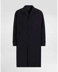Dolce & Gabbana - Single-Breasted Wool Trench Coat - Lyst