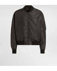 Dolce & Gabbana - Padded Technical Fabric Bomber Jacket With Tag - Lyst
