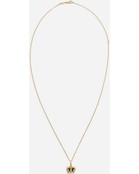 Dolce & Gabbana - Royal Pendant 18-Carat, Jade, Rubies, And Sapphire - Lyst