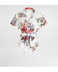 Dolce & Gabbana - Flower Bouquet-Print Twill Vanity Shirt - Lyst