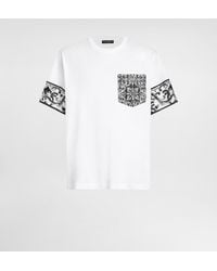 Dolce & Gabbana - Camiseta De Manga Corta Con Estampado De Mayólica - Lyst