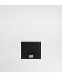 Dolce & Gabbana - Calfskin Bifold Wallet With Logo Tag - Lyst