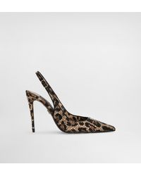 Dolce & Gabbana - Satin Slingbacks With Fusible Rhinestones - Lyst