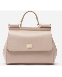 Dolce & Gabbana Mittelgrosse Tasche Sicily Aus Dauphine-Leder - Mehrfarbig
