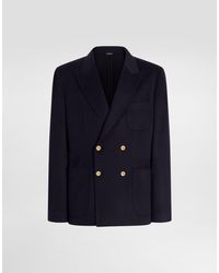 Dolce & Gabbana - Double-Breasted Button Jacket - Lyst