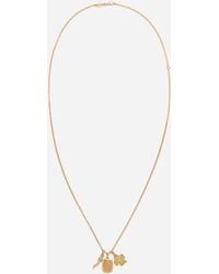 Dolce & Gabbana - Good Luck Necklace 18 Carat And - Lyst