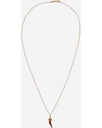 Dolce & Gabbana - Good Luck Necklace Enamelled 18 Carat - Lyst