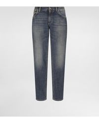 Dolce & Gabbana - Regular-Fit Wash Stretch Jeans - Lyst